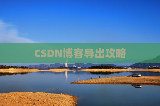 CSDN博客导出攻略